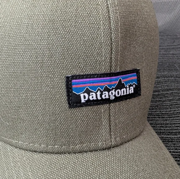 Patagonia Ton She's Logo Hat Fairly Fatigue Green Cap - Picture 9 of 10